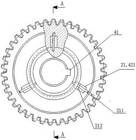 A kind of flexible anti-backlash gear with easy controllable stiffness