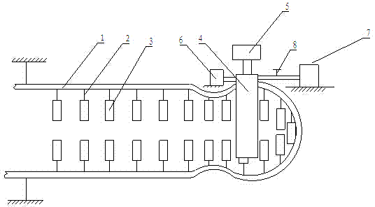 Electrostatic spraying device for bamboo products and spraying process of electrostatic spraying device