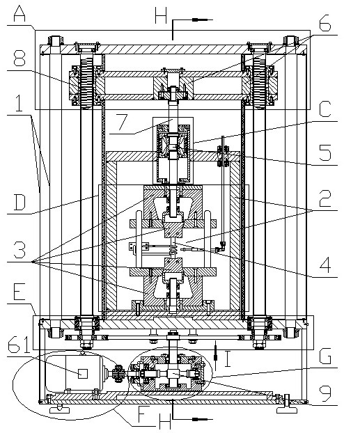 A material performance testing machine with nitriding function