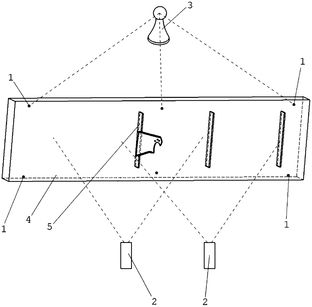Installing method of airplane component based on laser positioning