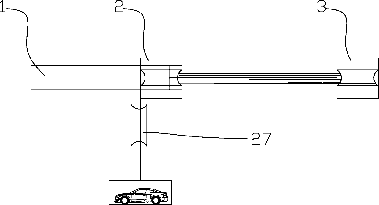 Low-energy-consumption intelligent parking lifting driving device