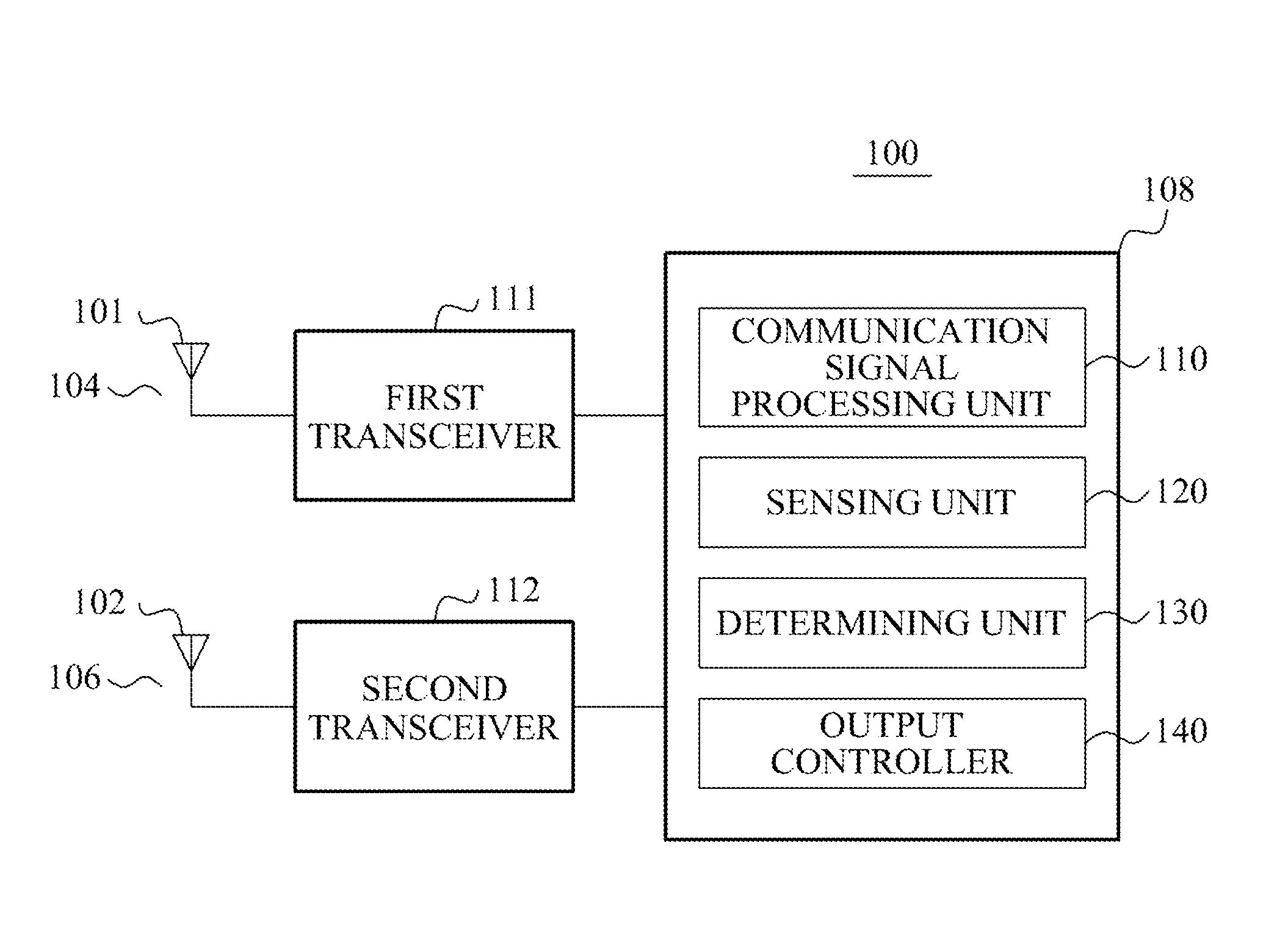 Method for reducing intermodulation noise signal and communication terminal