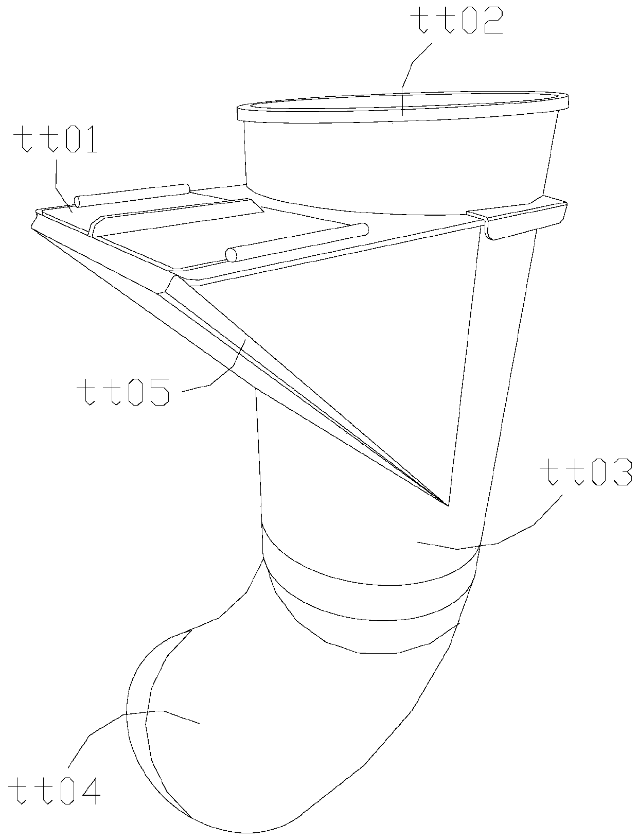 Garbage vertical discharge device for building high-rise