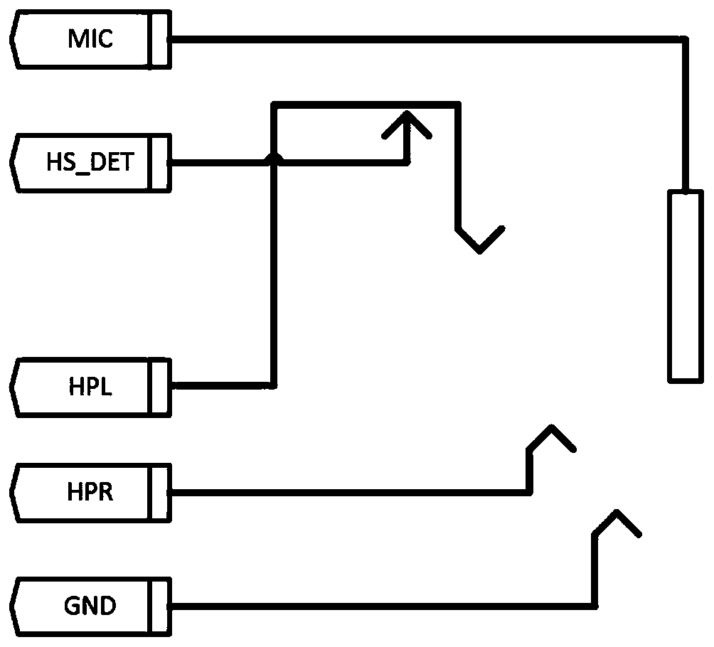 Earphone in-place detection circuit and detection method