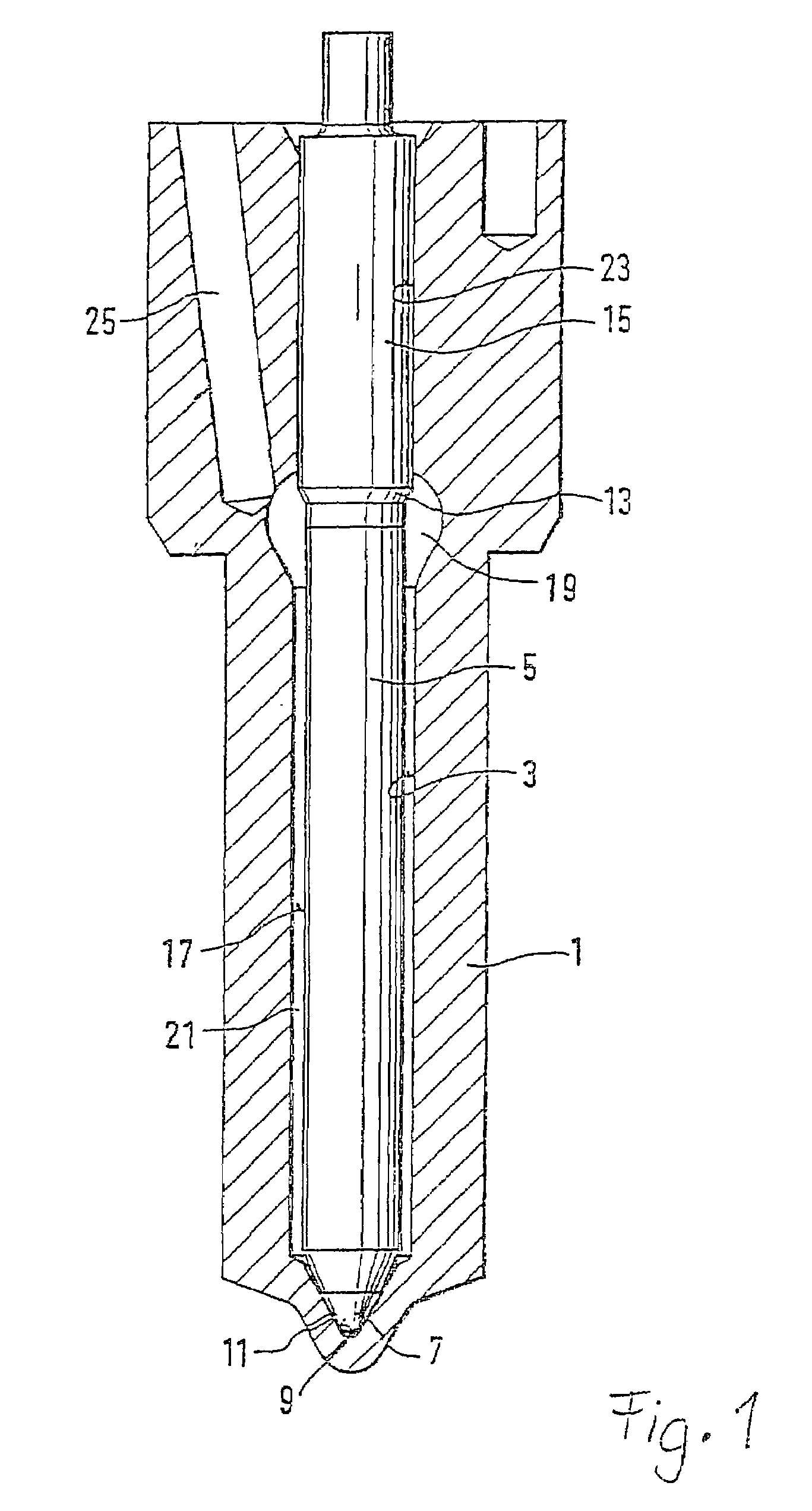 Fuel injection valve for internal combustion engines and a method for hardening the said valve