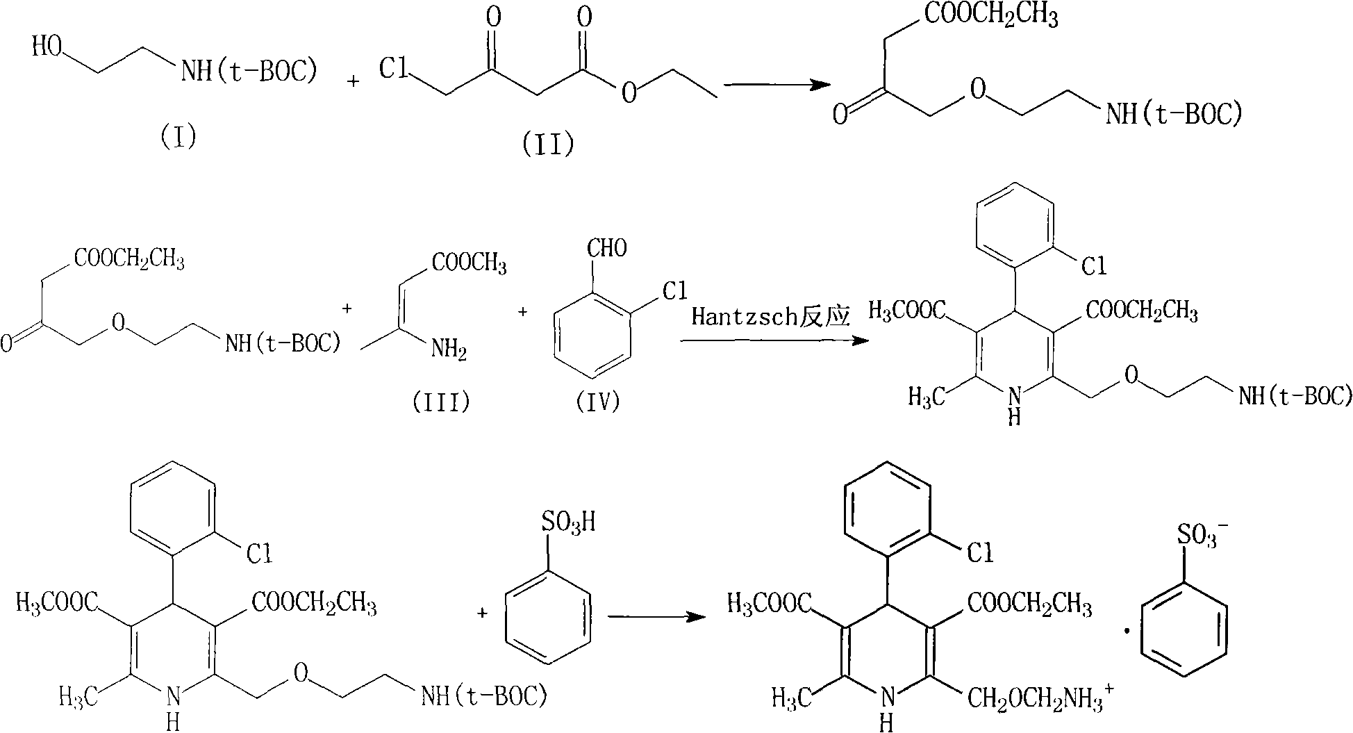 Amlodipine besylate compound and novel preparation method thereof