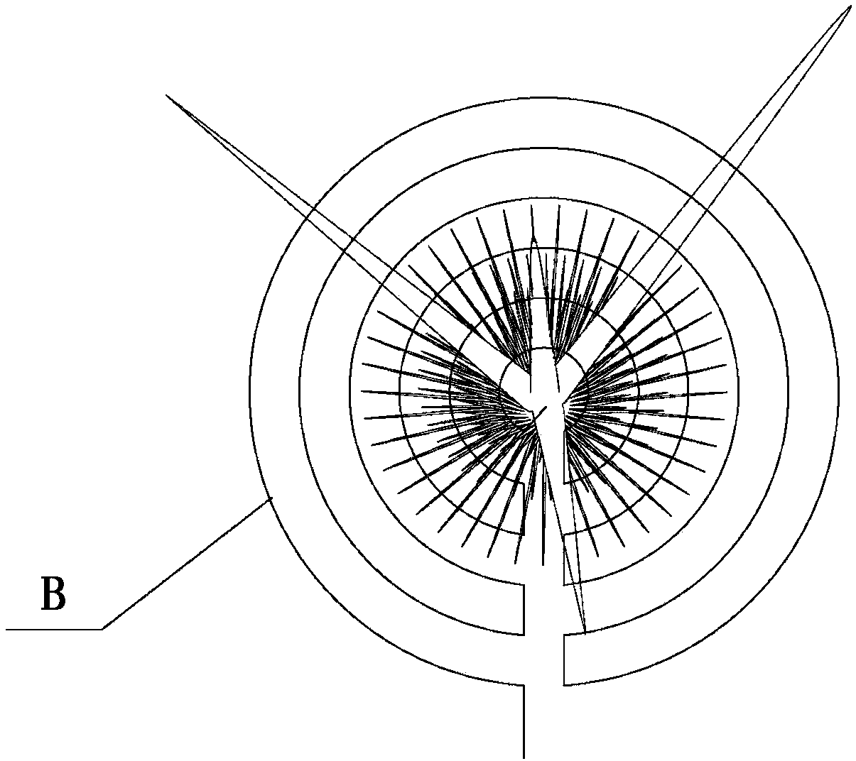 Method and device for removing thorns of cactus by utilizing laser