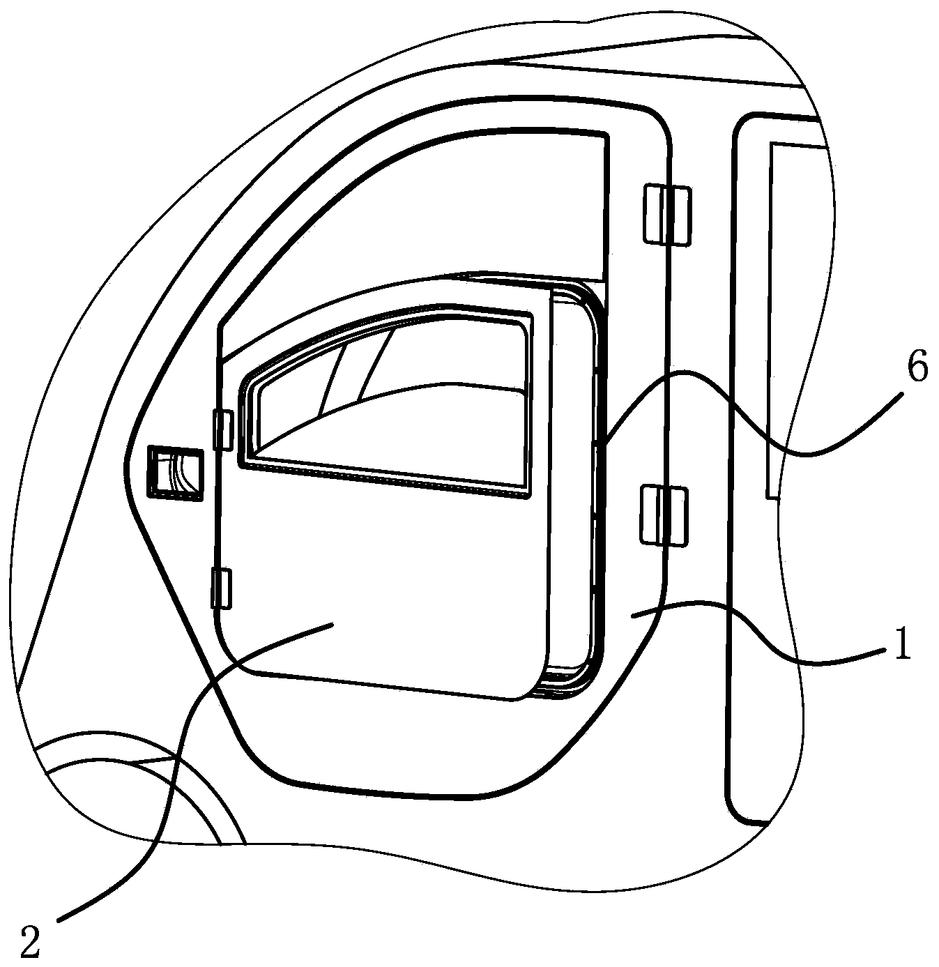 Multifunctional automobile door device