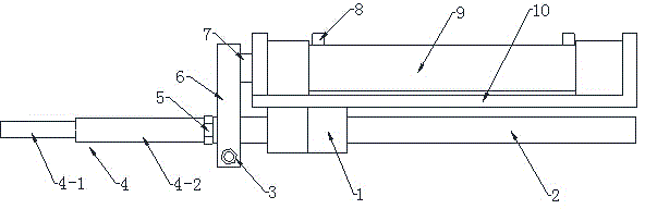 Ejecting device of full-automatic axle lathe
