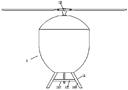 Spraying device with pesticide carried by unmanned aerial vehicle