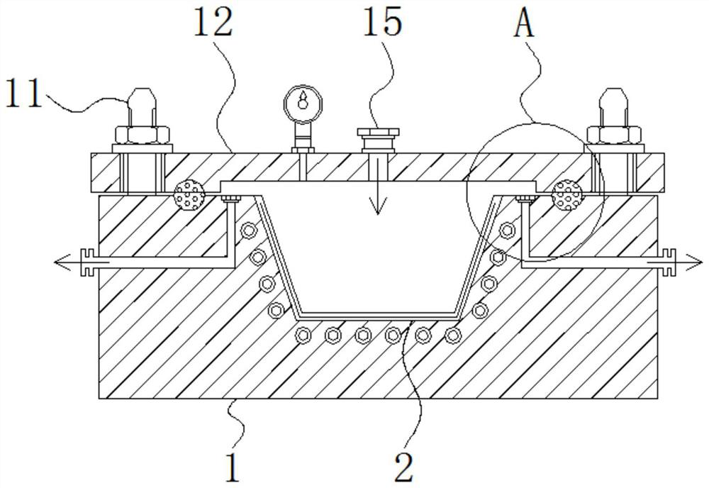 Hydrogen energy automobile carbon fiber product forming mold and forming method