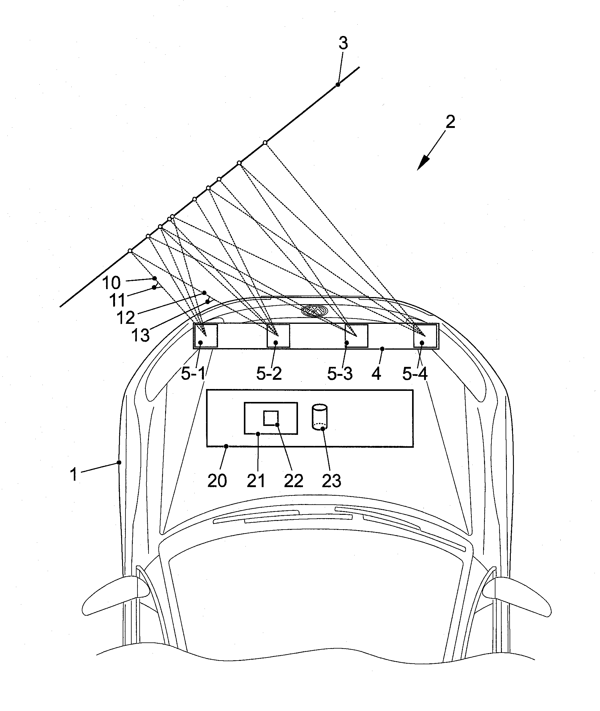Method and device for detecting objects in the surroundings of a vehicle