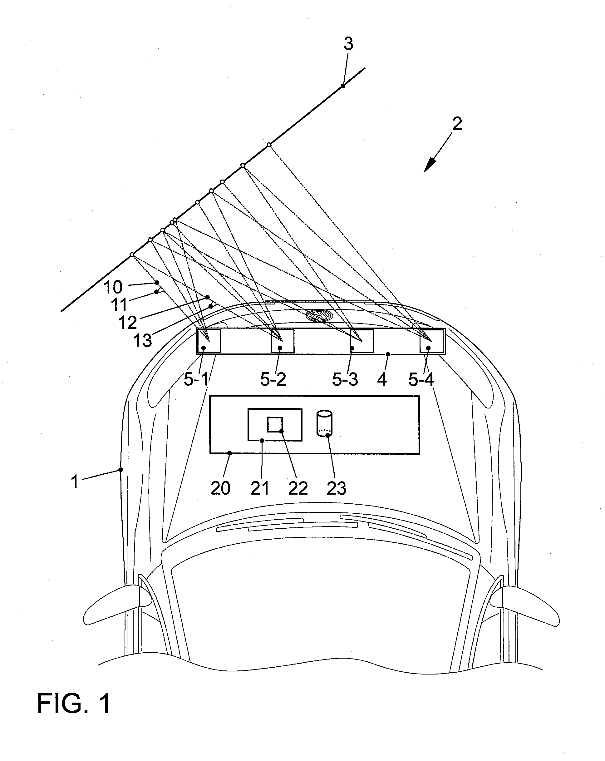 Method and device for detecting objects in the surroundings of a vehicle