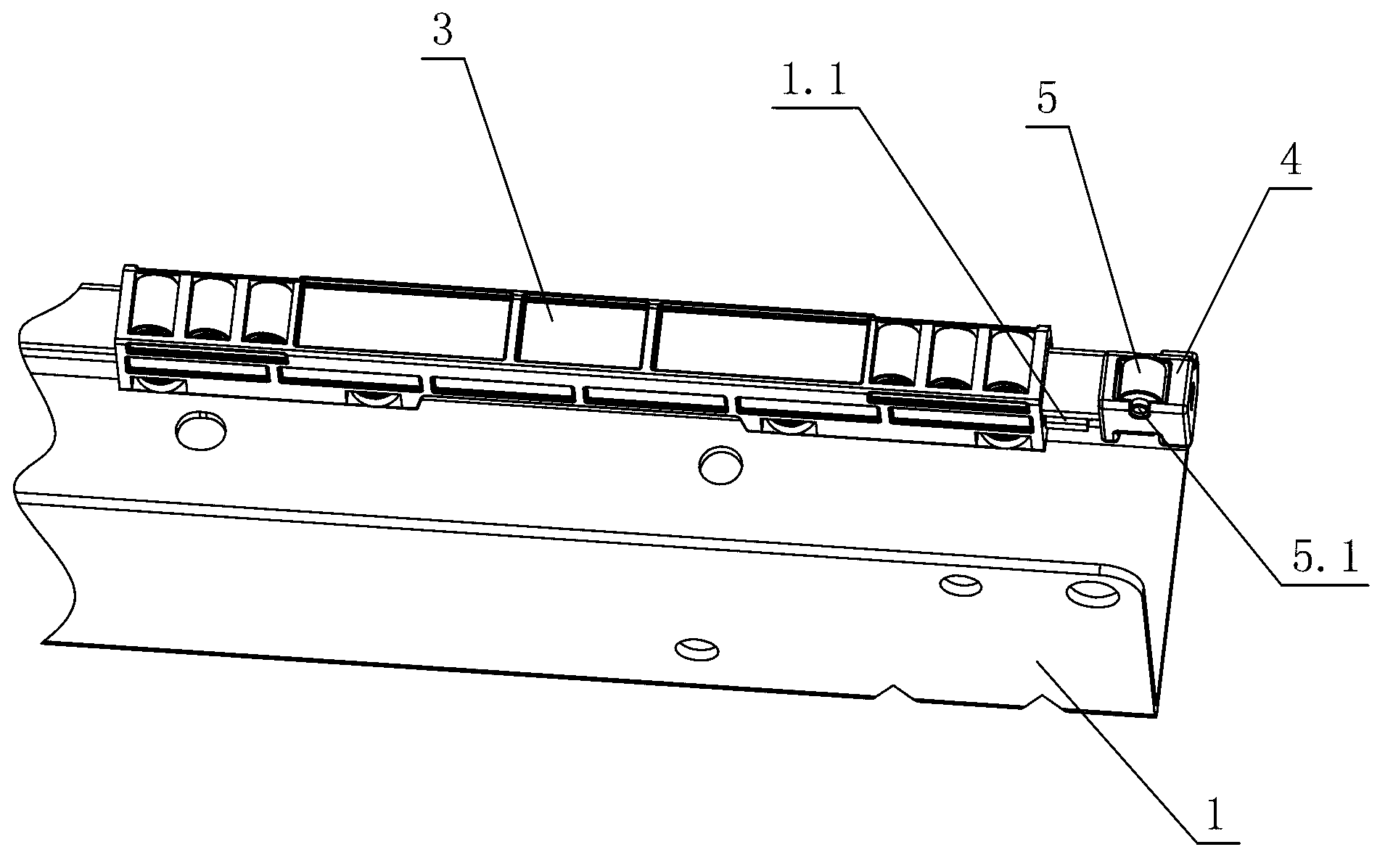 Supporting and limiting mechanism of drawer sliding rail