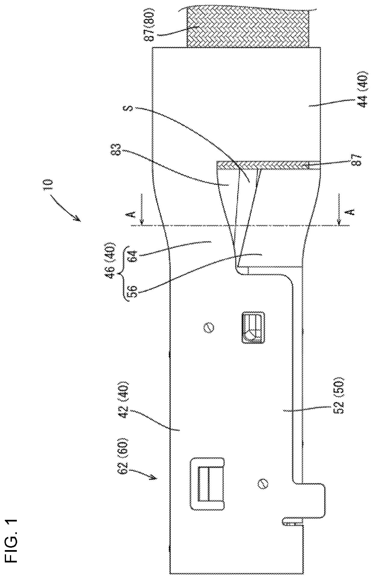 Electrical connector with a multi-part shield