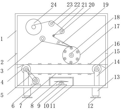 Efficient full-automatic labeling machine capable of achieving accurate positioning