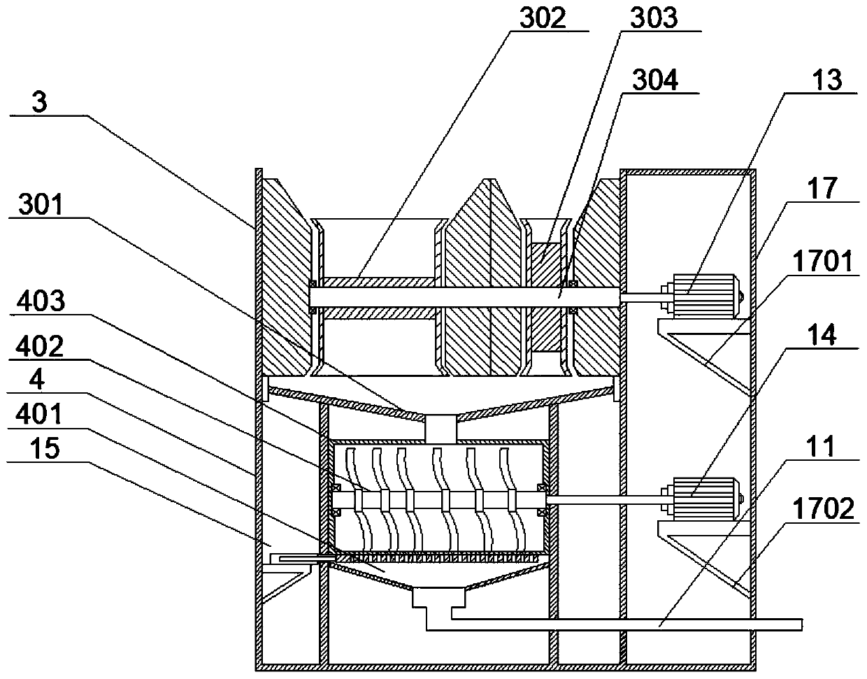 Automatic feeding mechanism for plastic pipe production