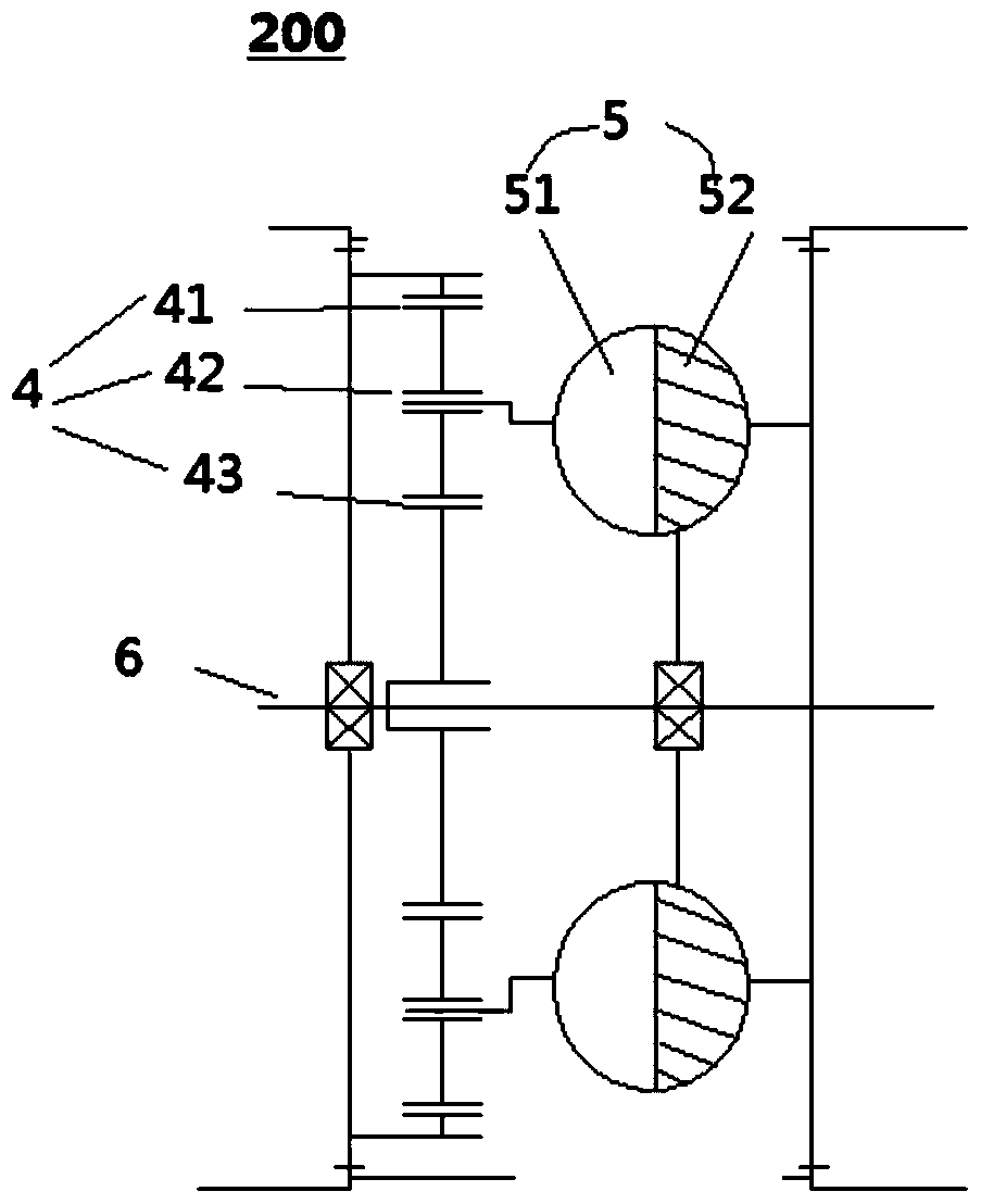 Aqueous medium retarder assembly with integrated planetary row and vehicle containing same