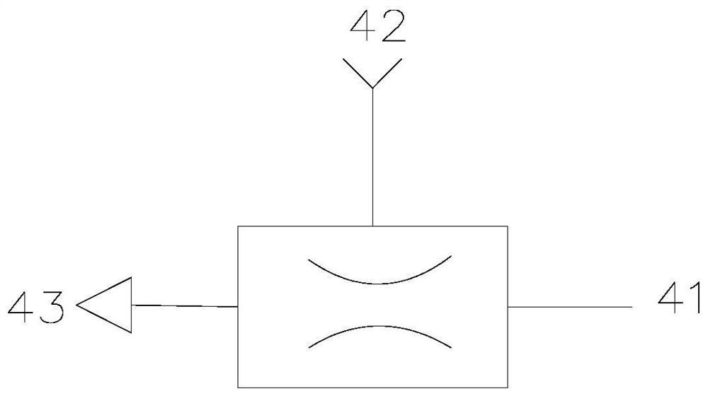 Atmospheric pressure ion source exhaust device of mass spectrometer