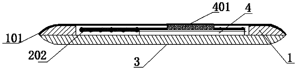 Breast cancer sentinel lymph node body surface positioning pasting film and positioning set