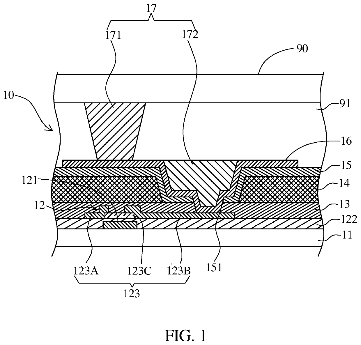 Coa array substrate and method of fabricating same