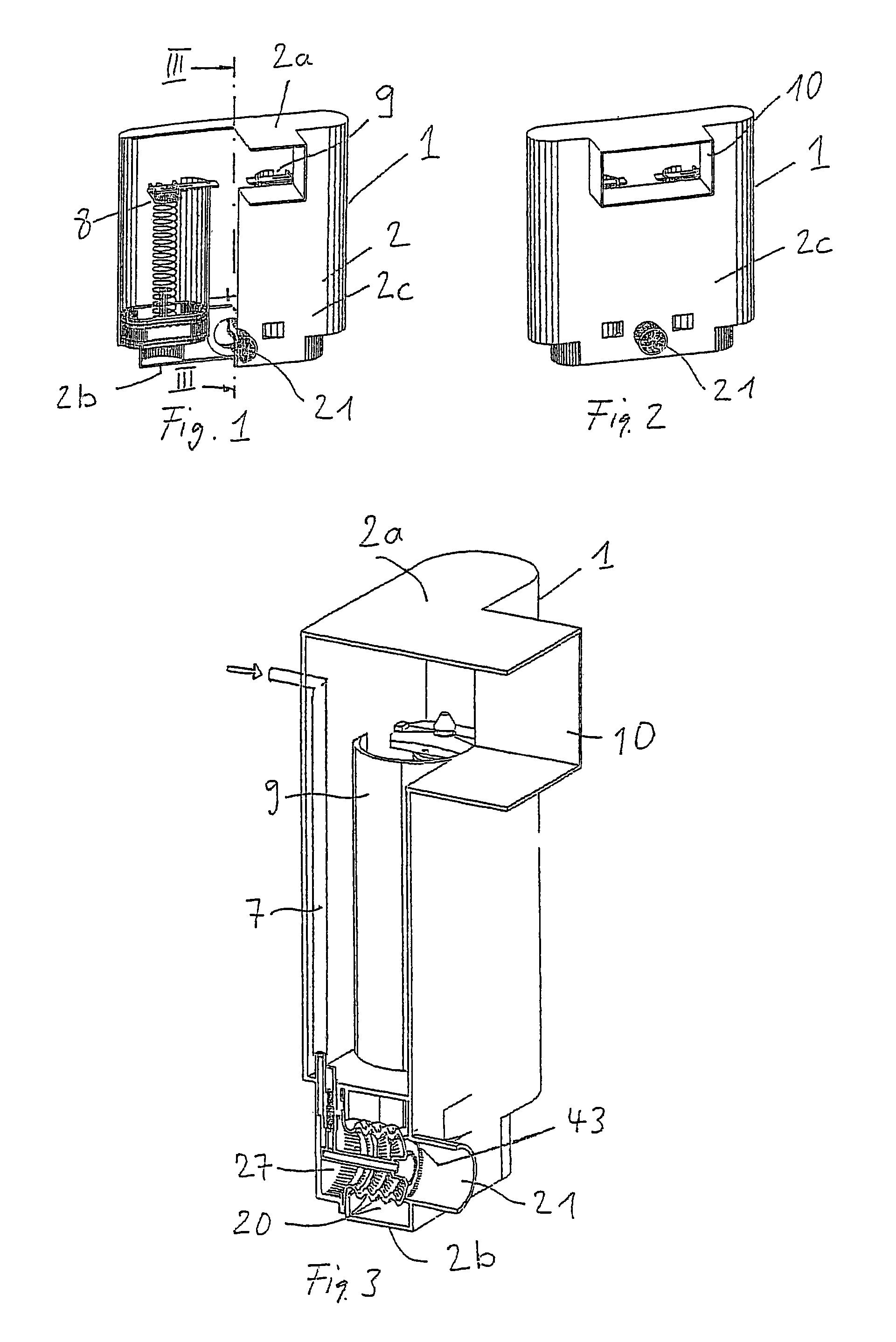 Flushing device for a lavatory