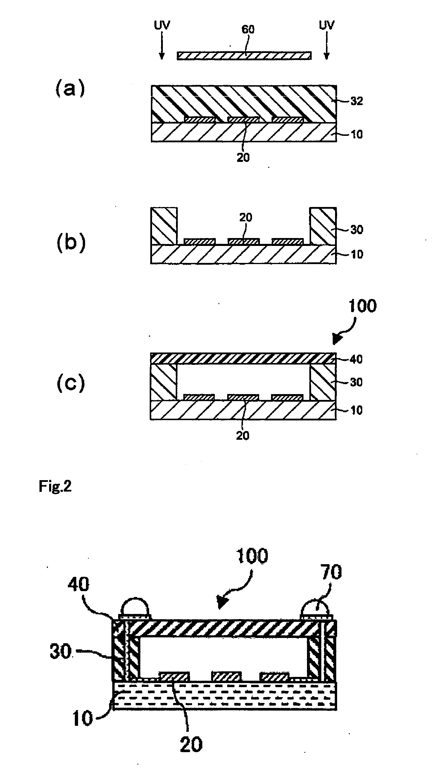 Photosensitive resin composition, photosensitive film, rib pattern formation method, hollow structure and formation method for same, and electronic component