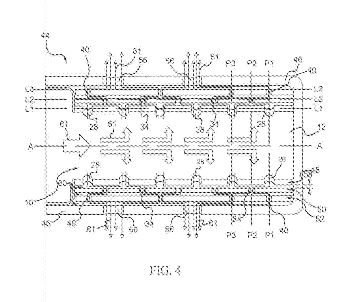 Tortuous path filter for airbag inflator