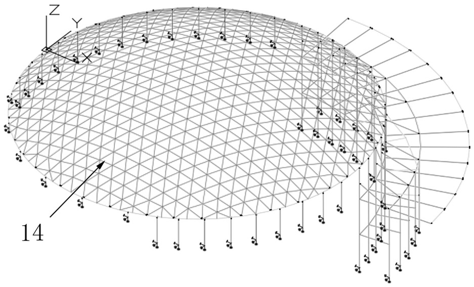 Jacking installation method for large-span single-layer aluminum alloy circular reticulated shell