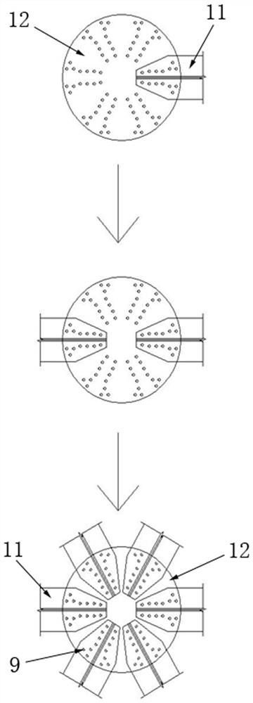 Jacking installation method for large-span single-layer aluminum alloy circular reticulated shell