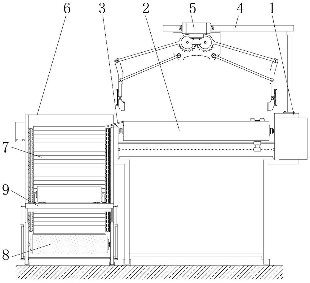 Logistics supply chain management device with automatic sorting function