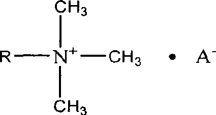 Preparation of alkyl trimethyl quaternary ammonium salt