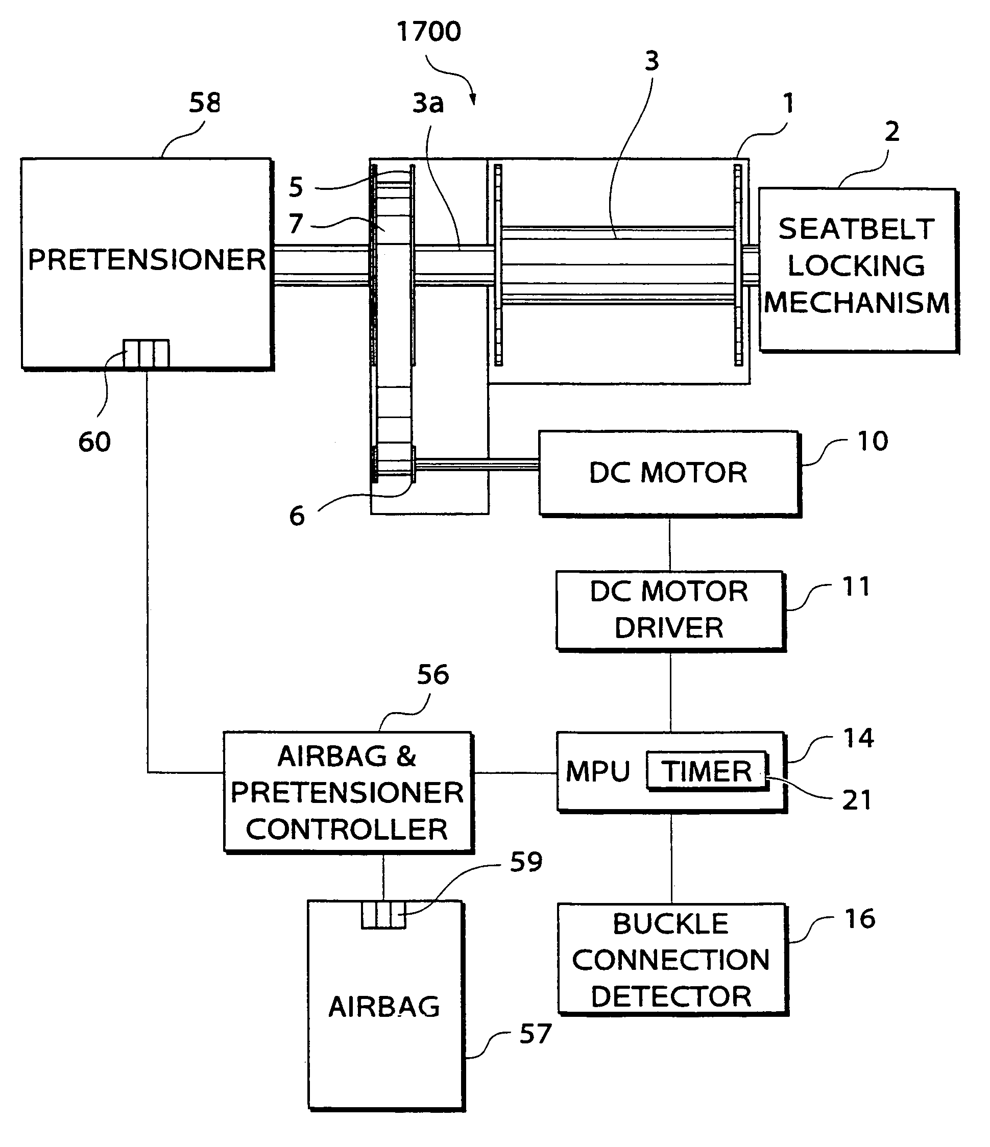 Automotive passenger restraint and protection apparatus and seatbelt protraction and retraction amount-detecting device