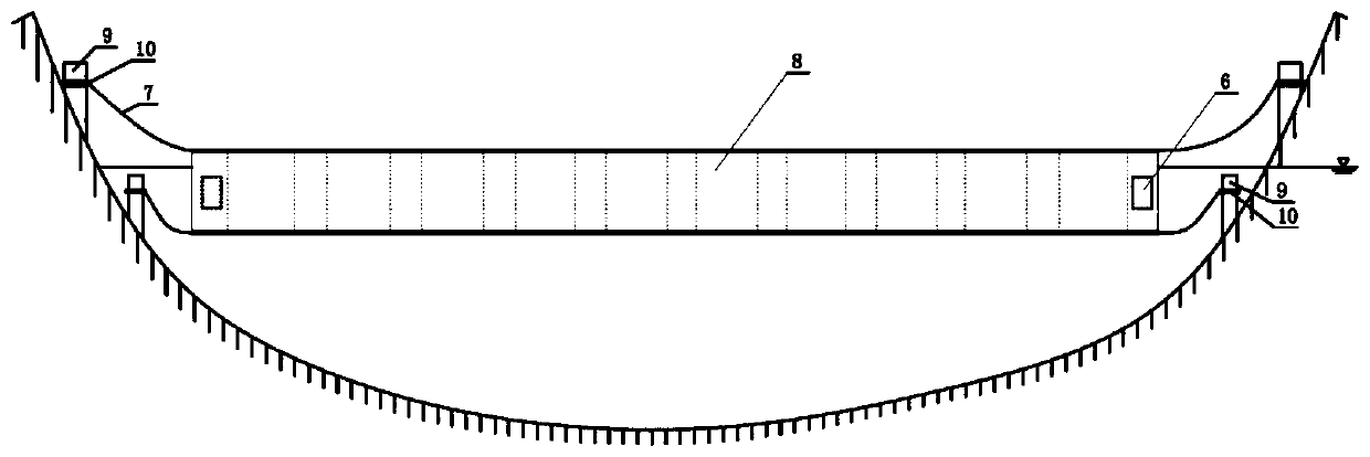 Crawler-type ice guiding structure for river channel in cold region