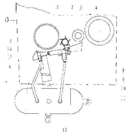 Shredded tobacco feeding device of cigarette rolling machine