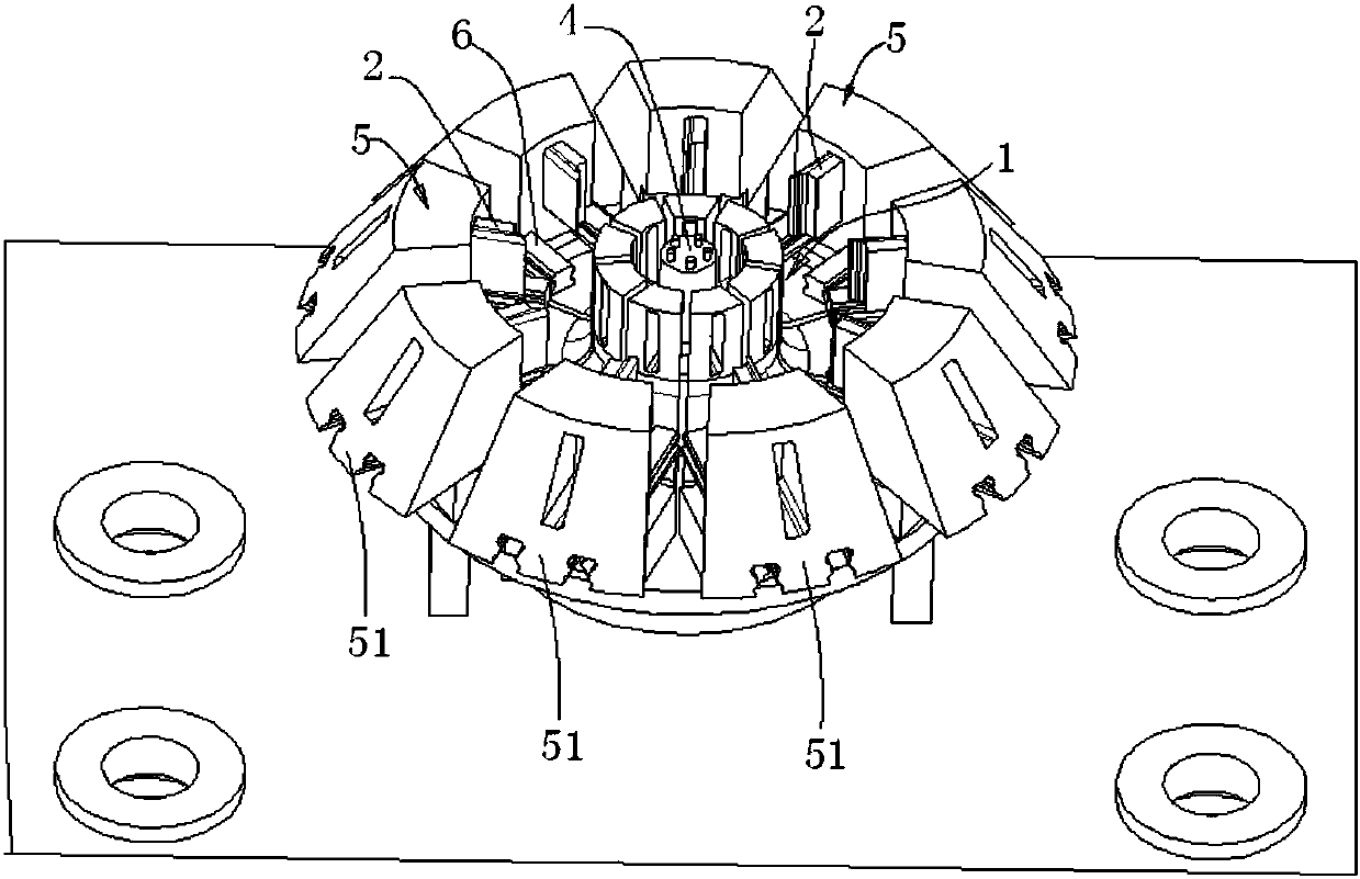 Centrifugal wind wheel forming die