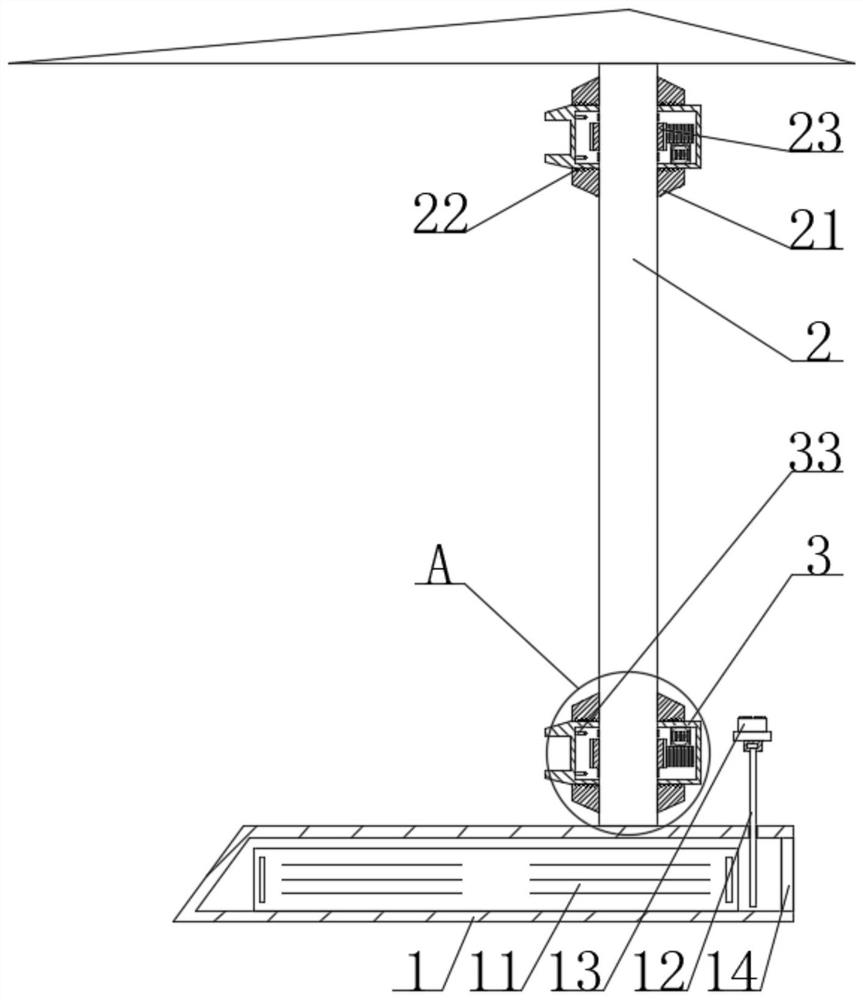 A cantilevered robotic arm