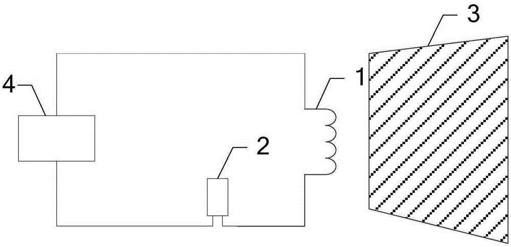 Displacement sensor outputting digital frequencies