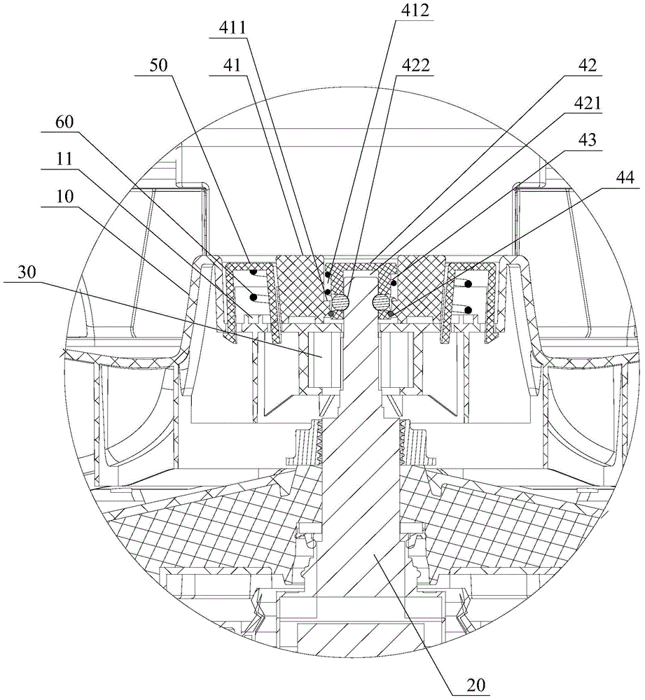Impeller connecting assembly and washing machine