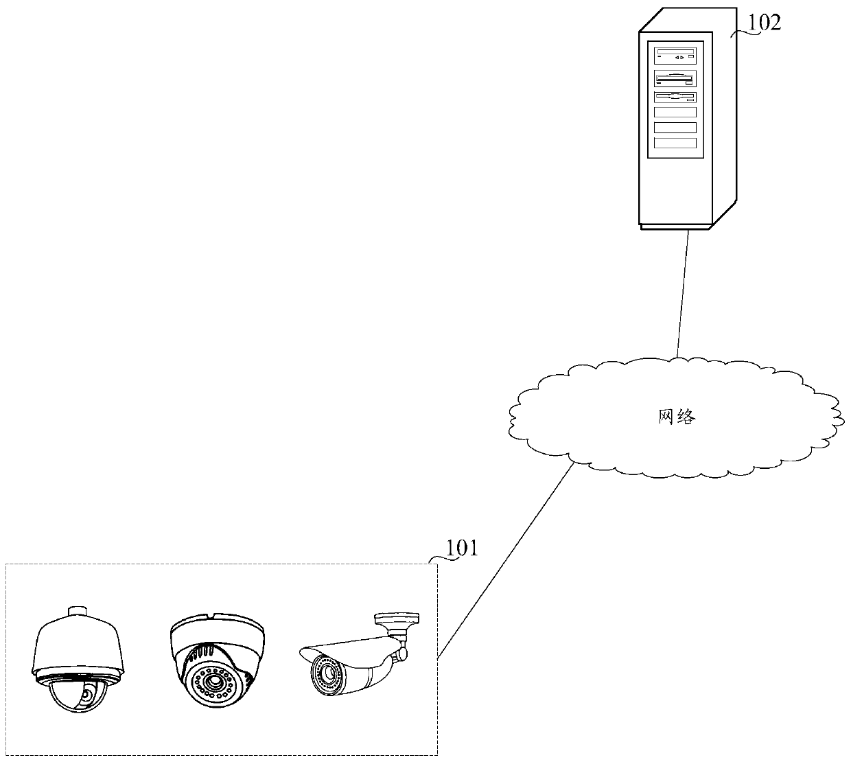 Method and device for determining an identification image