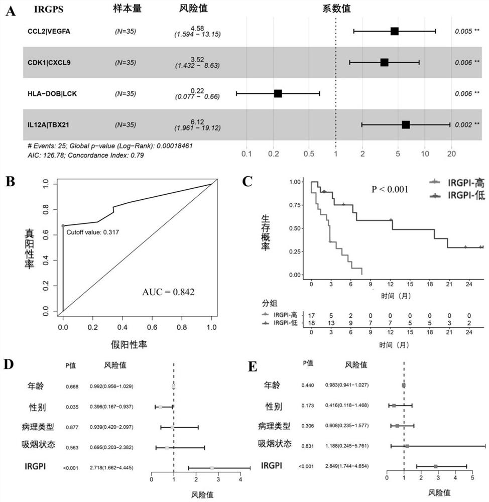 Application of scoring system based on immune gene pair in prediction of immunotherapy effect of non-small cell lung cancer patient
