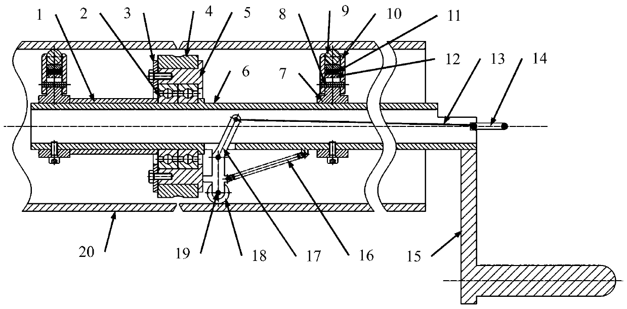 Roller deflected liner device for pipe welding