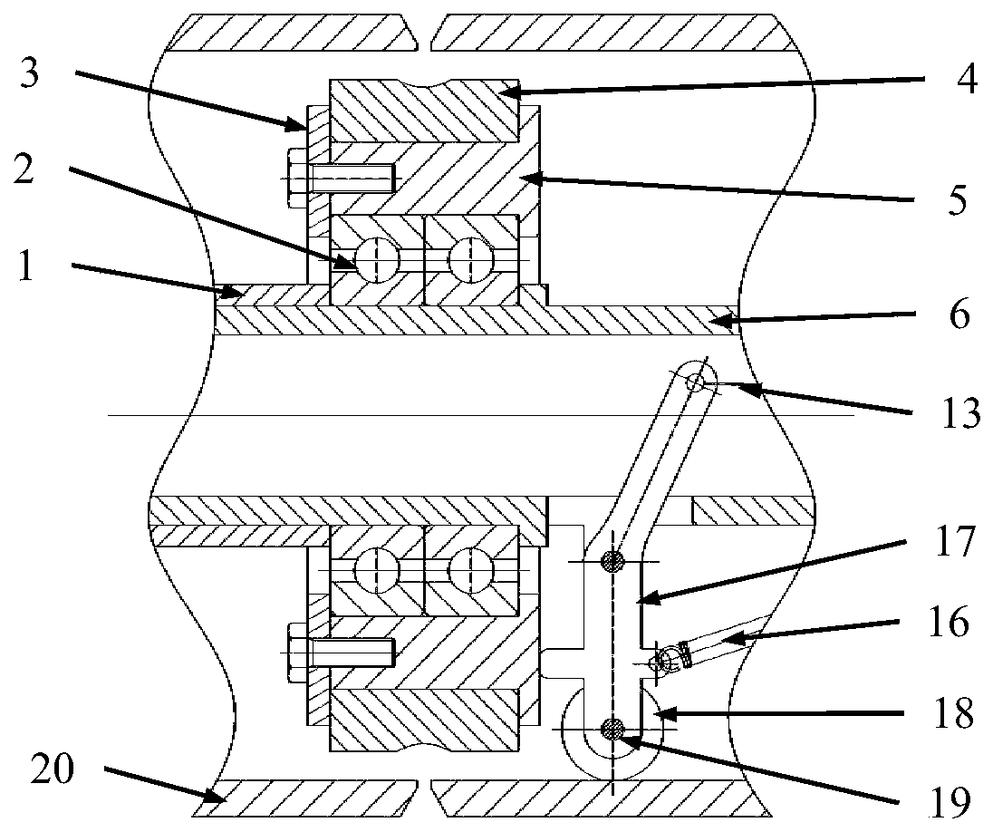 Roller deflected liner device for pipe welding