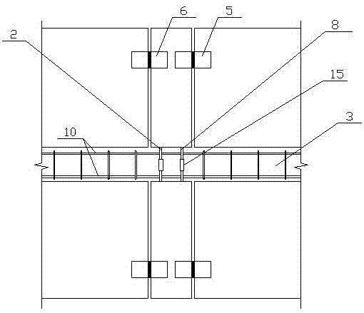 Composite structure of prefabricated bearing concrete wallboard and construction method thereof