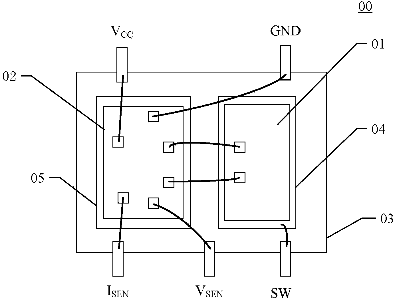 Integrated circuit module applied to switching type adjuster