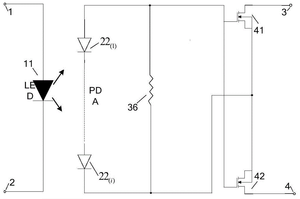 A fast-discharging photoelectric relay