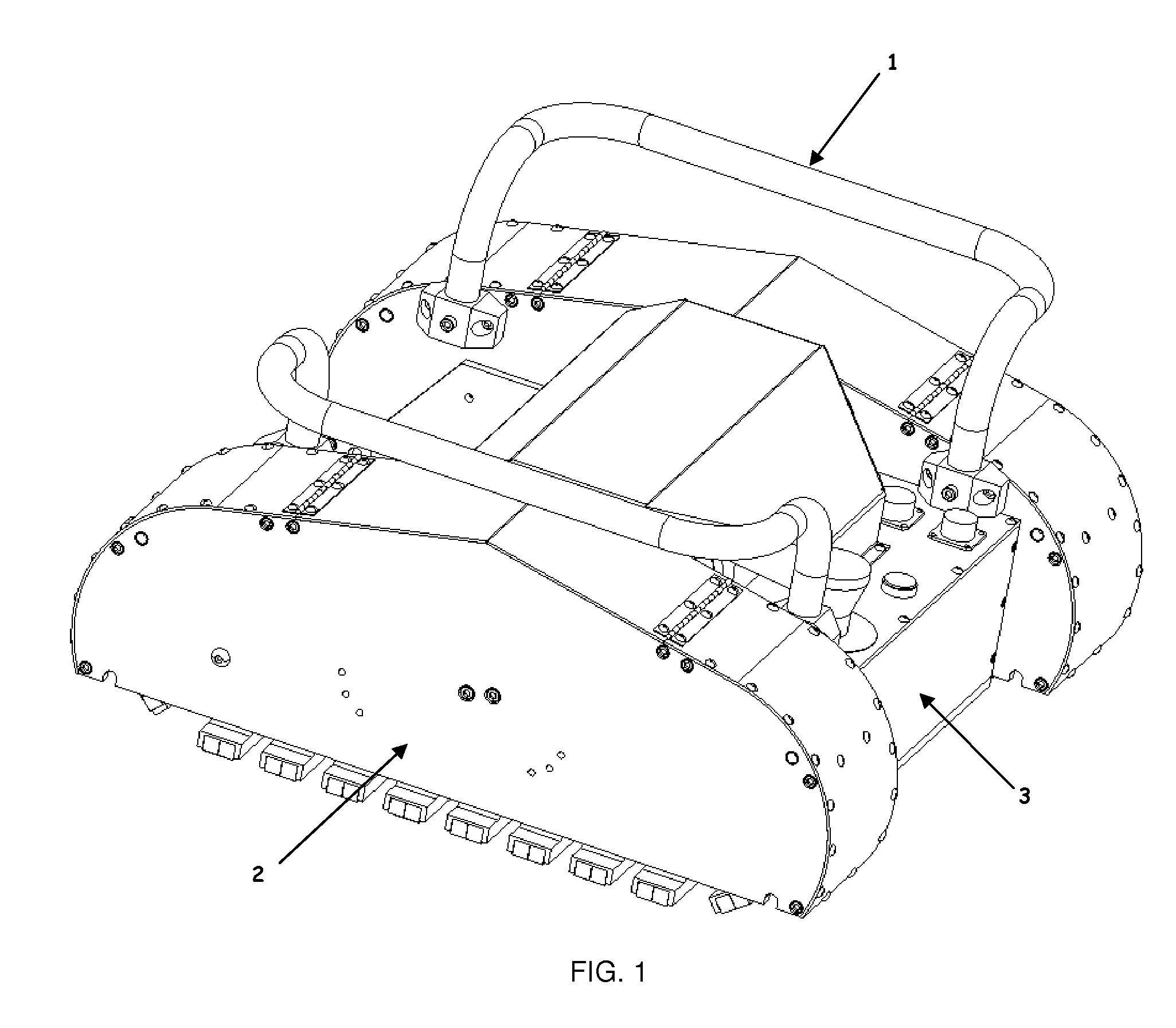 Suspension for an endless track climbing machine