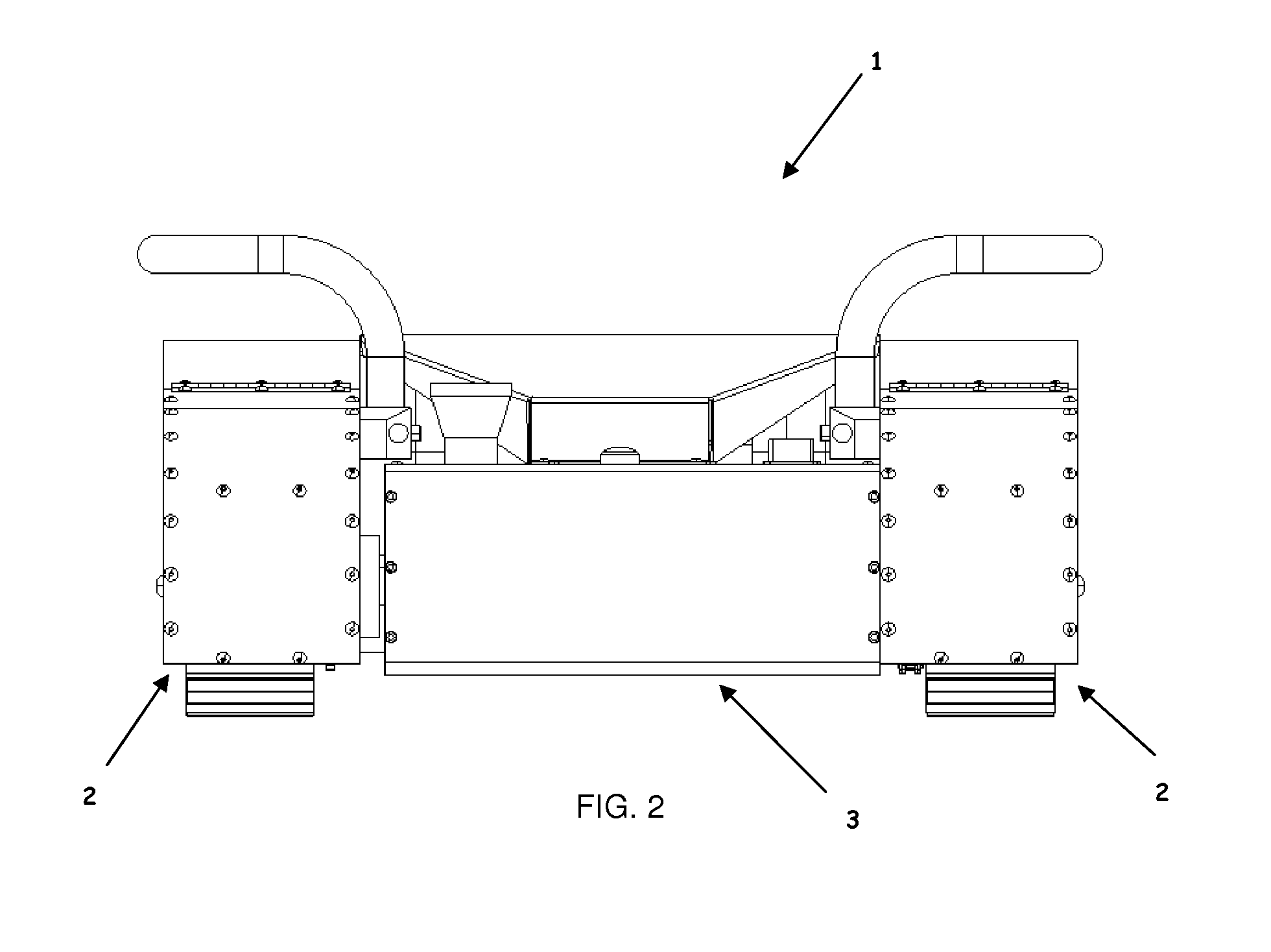 Suspension for an endless track climbing machine