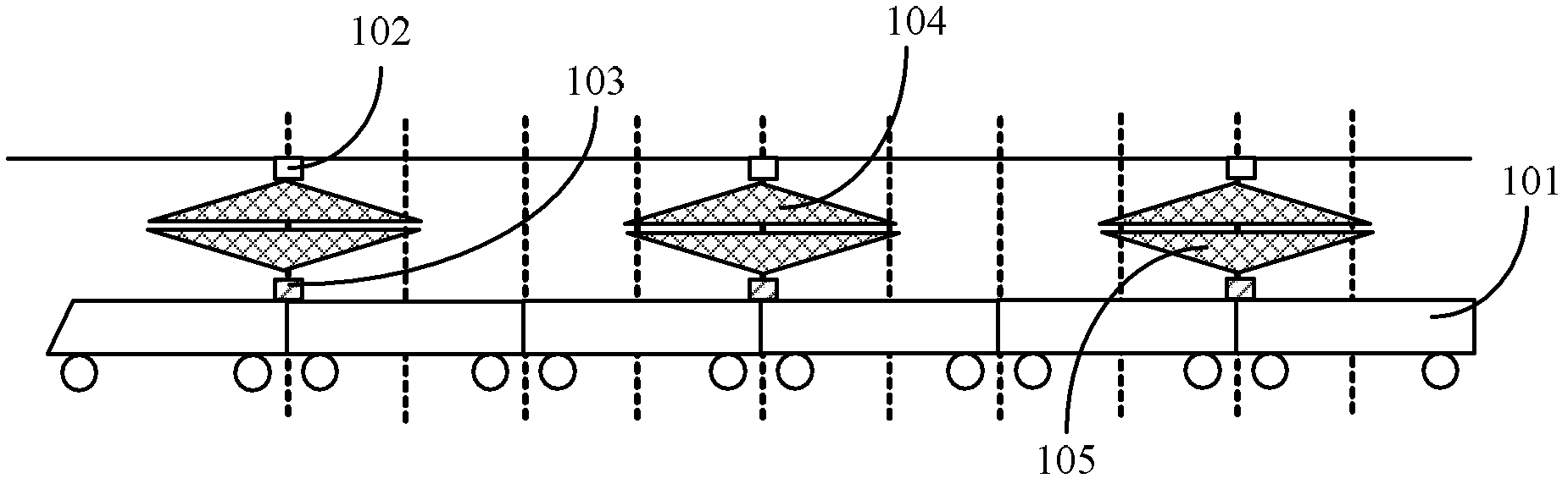 Transportation means and roadside device communication method and communication system