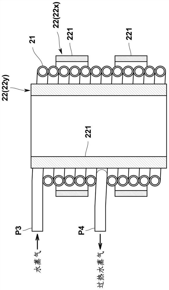 Superheated steam generating device